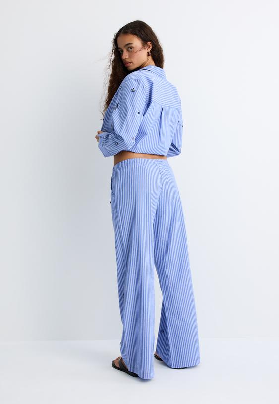 pantalon pijamero bordado