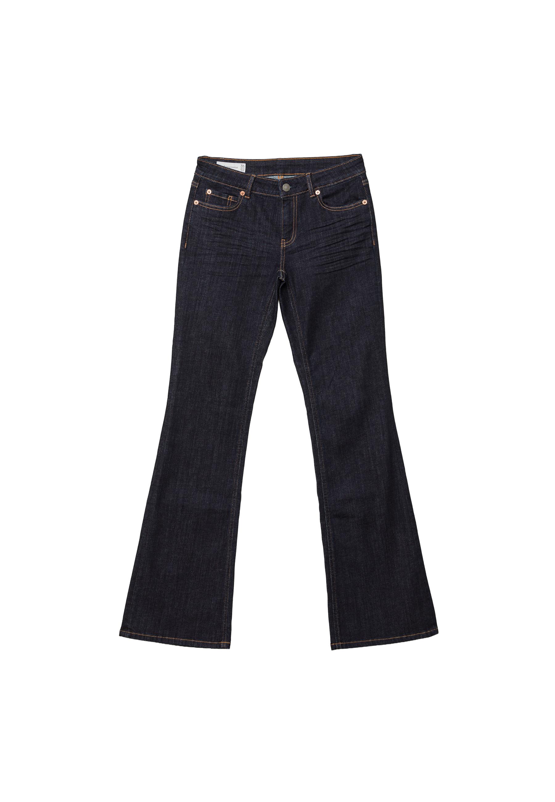 D67 slim bootcut jeans — RINSE BLUE DENIM