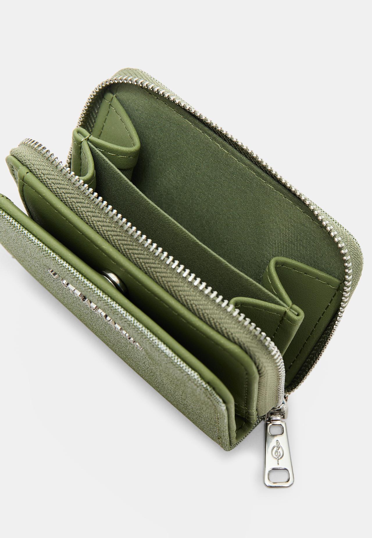 Shimmery rectangular purse — Khaki