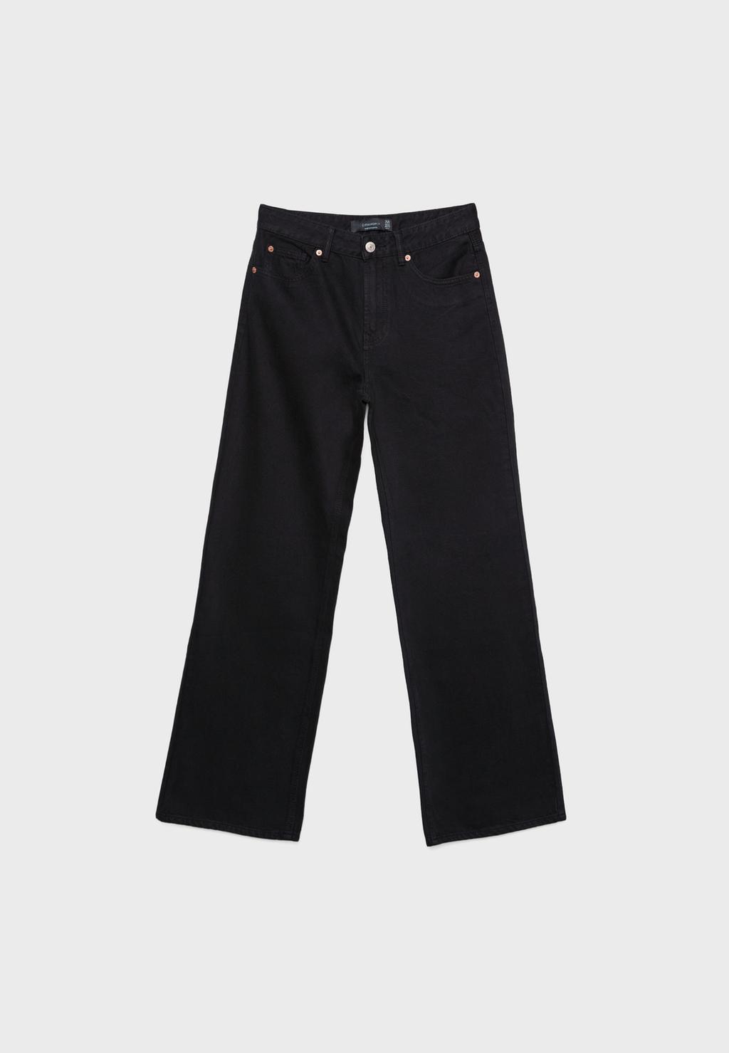 D92 Düz Geniş Paça Jean