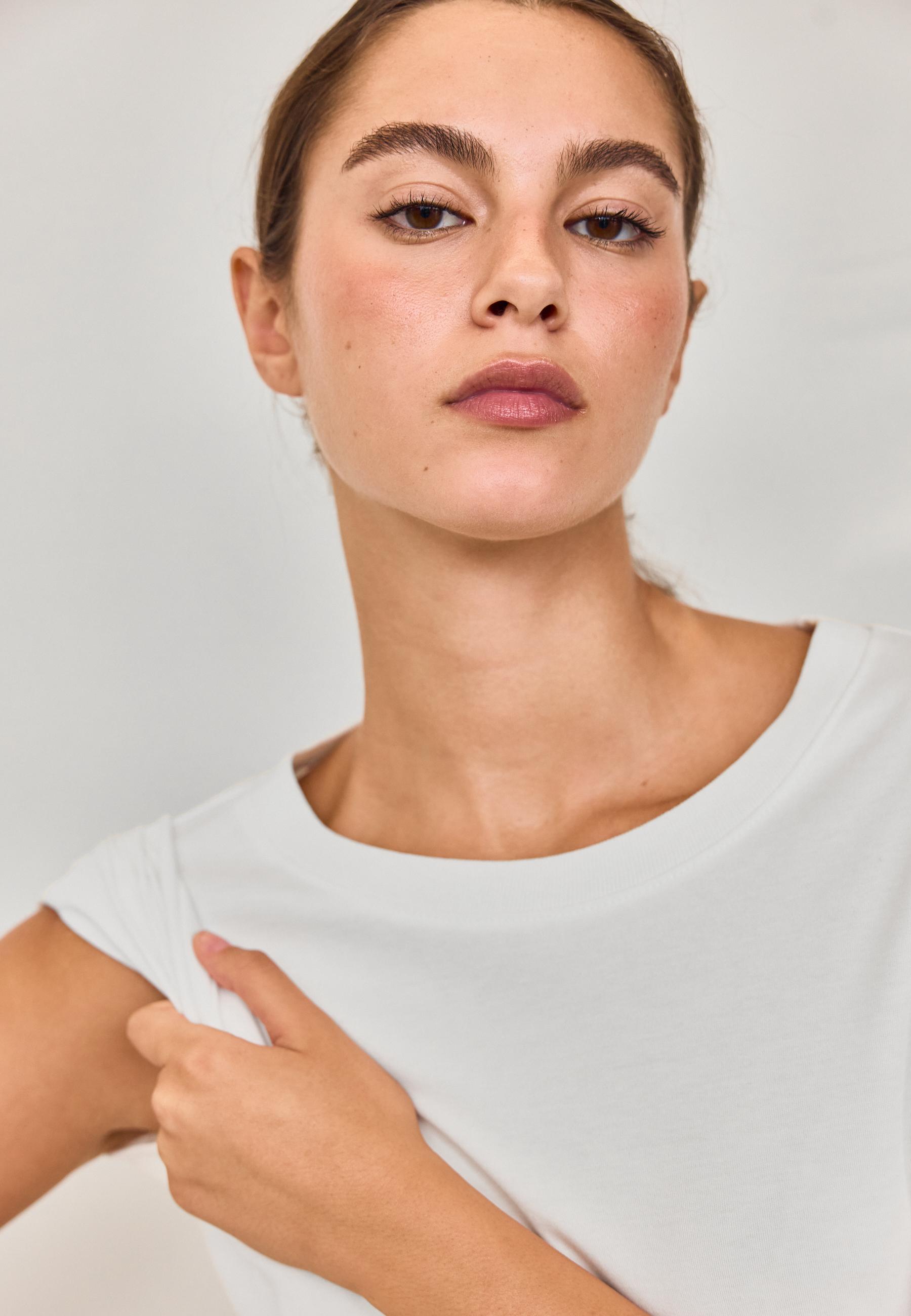 Stradivarius B01 Basic regular fit kalın t-shirt