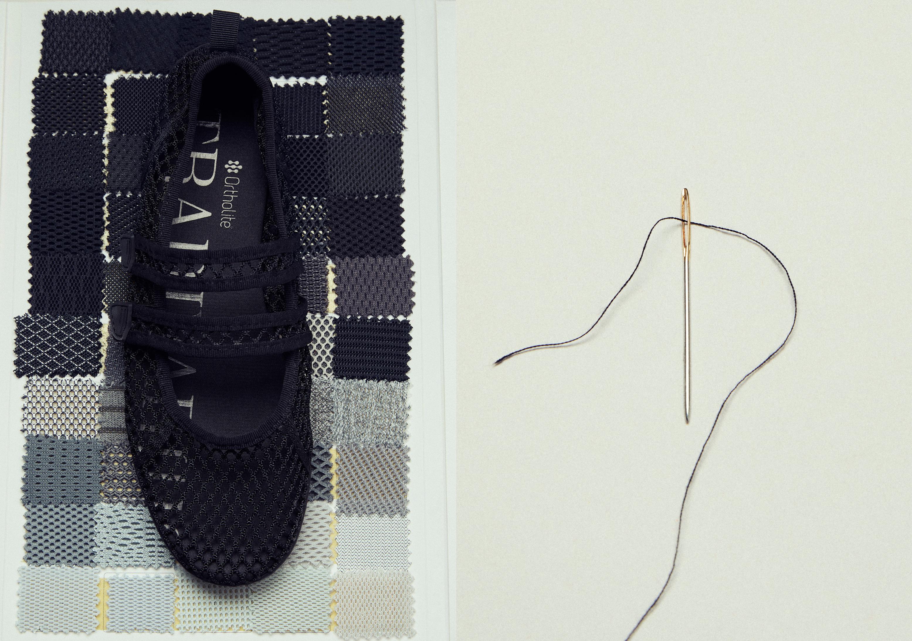 Mesh sneakers — BLACK
