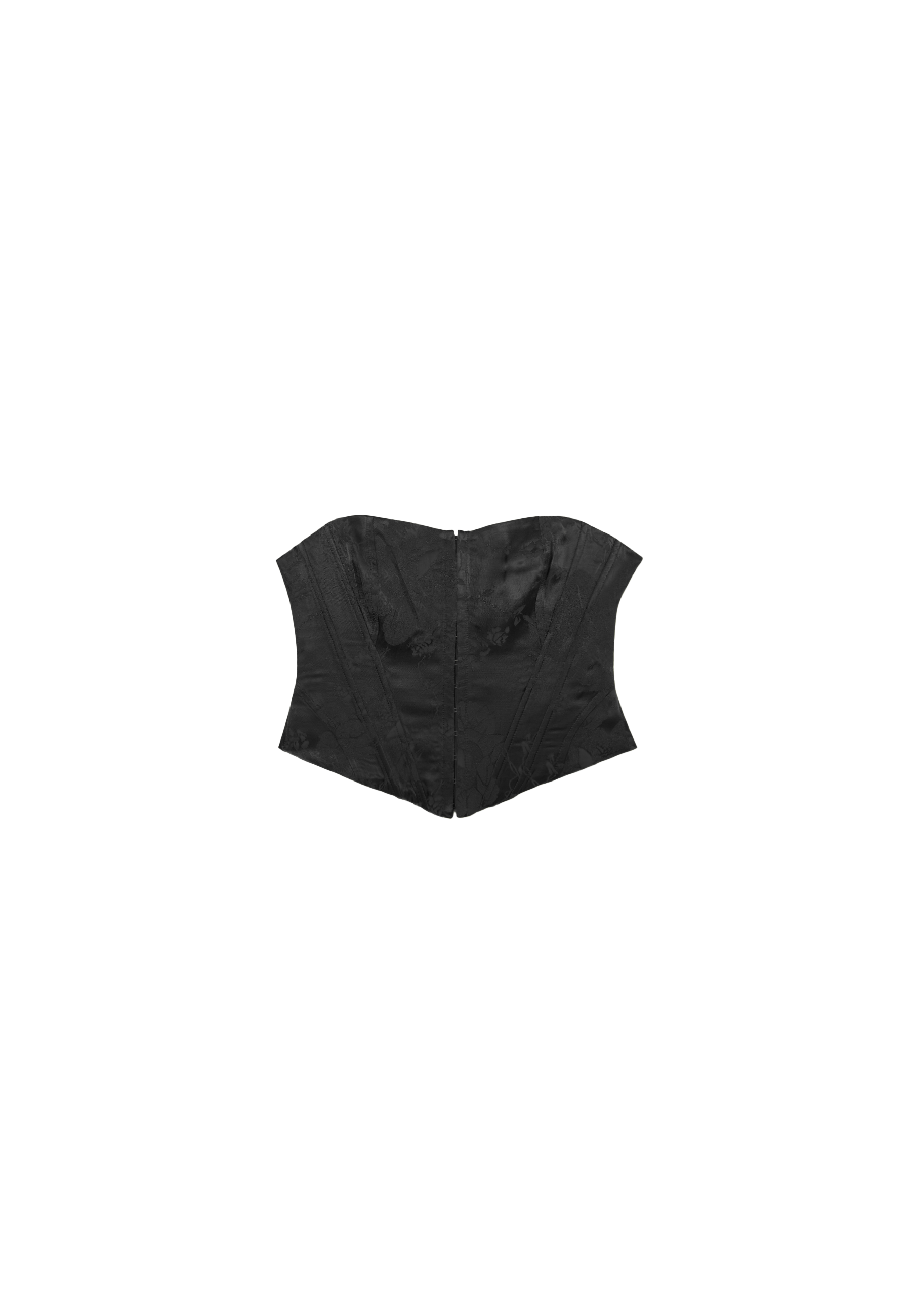 Lace-up corset — Black