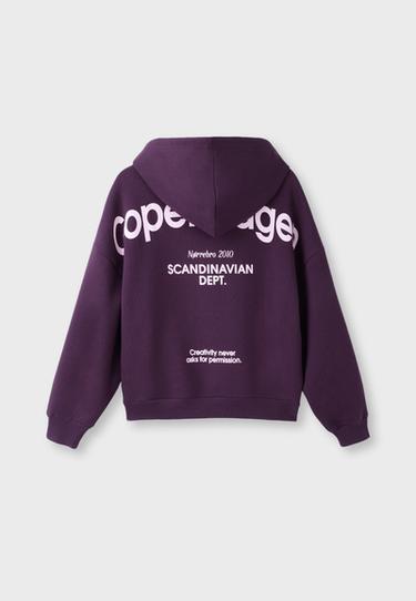 Graphic oversize sweatshirt — Purple 8