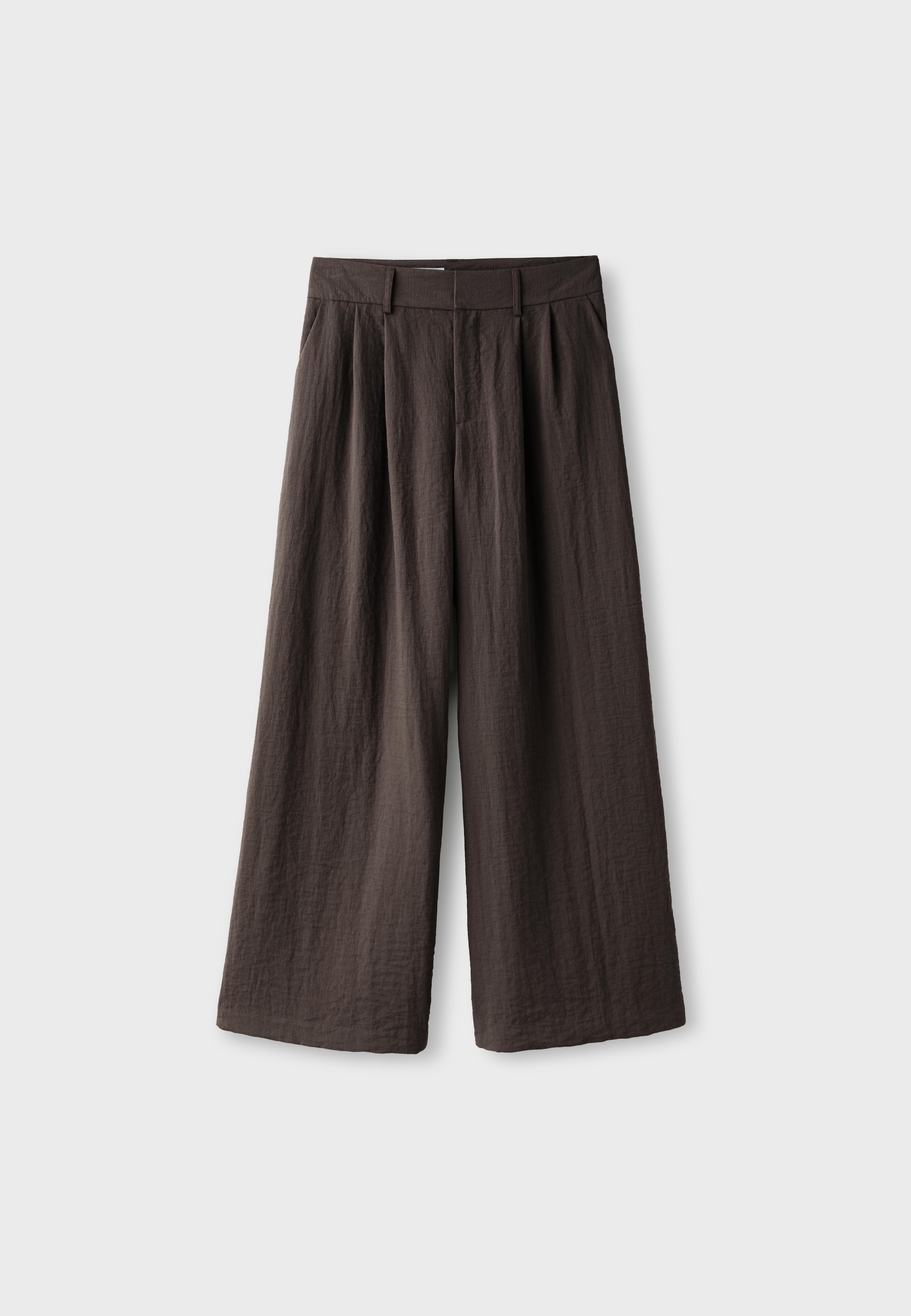 Pantalón super wide ajustable rústico