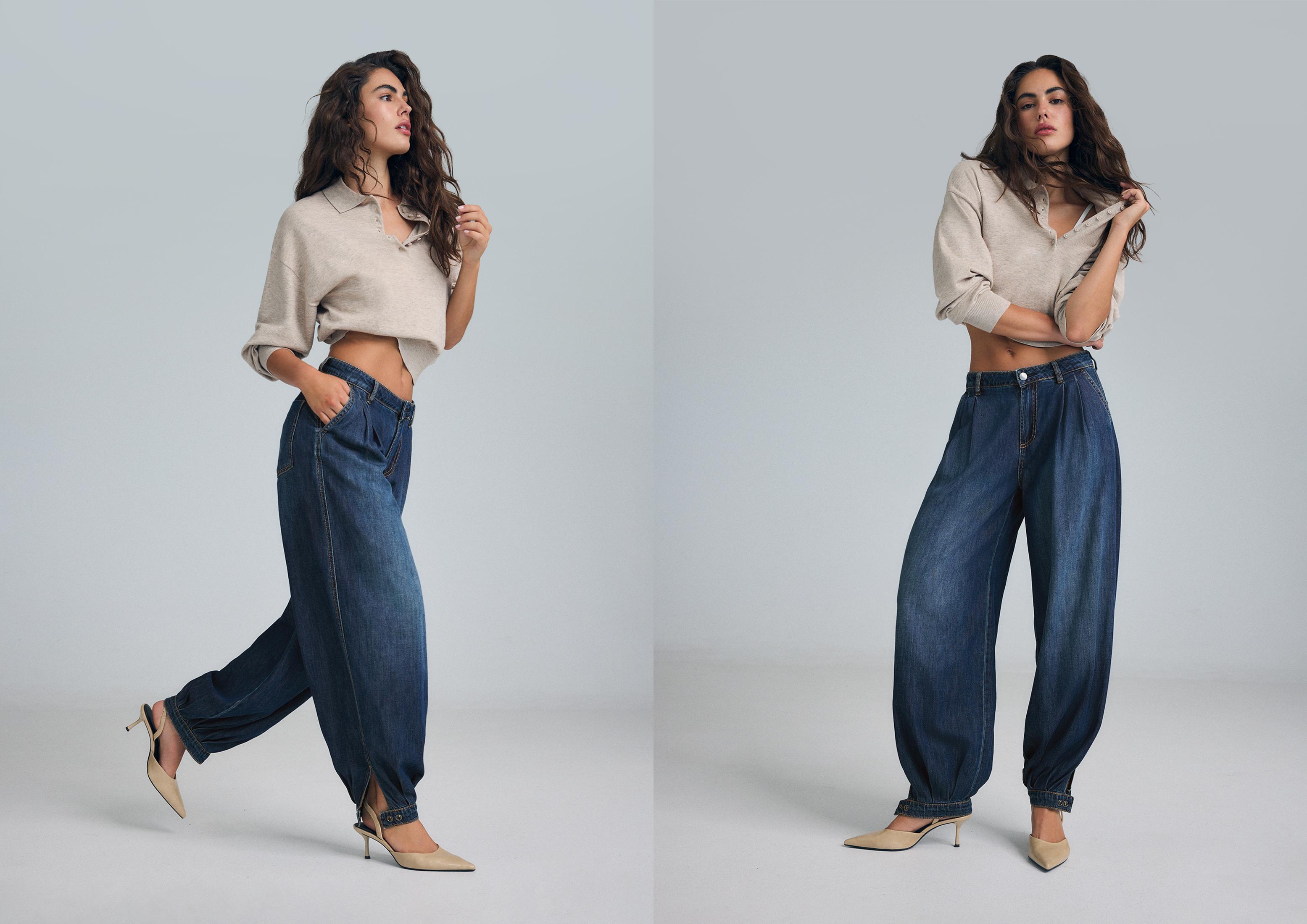 Sarouel jeans — MEDIUM DENIM WASH