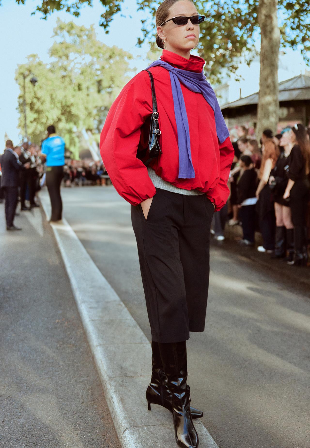 Technical bomber jacket — Red