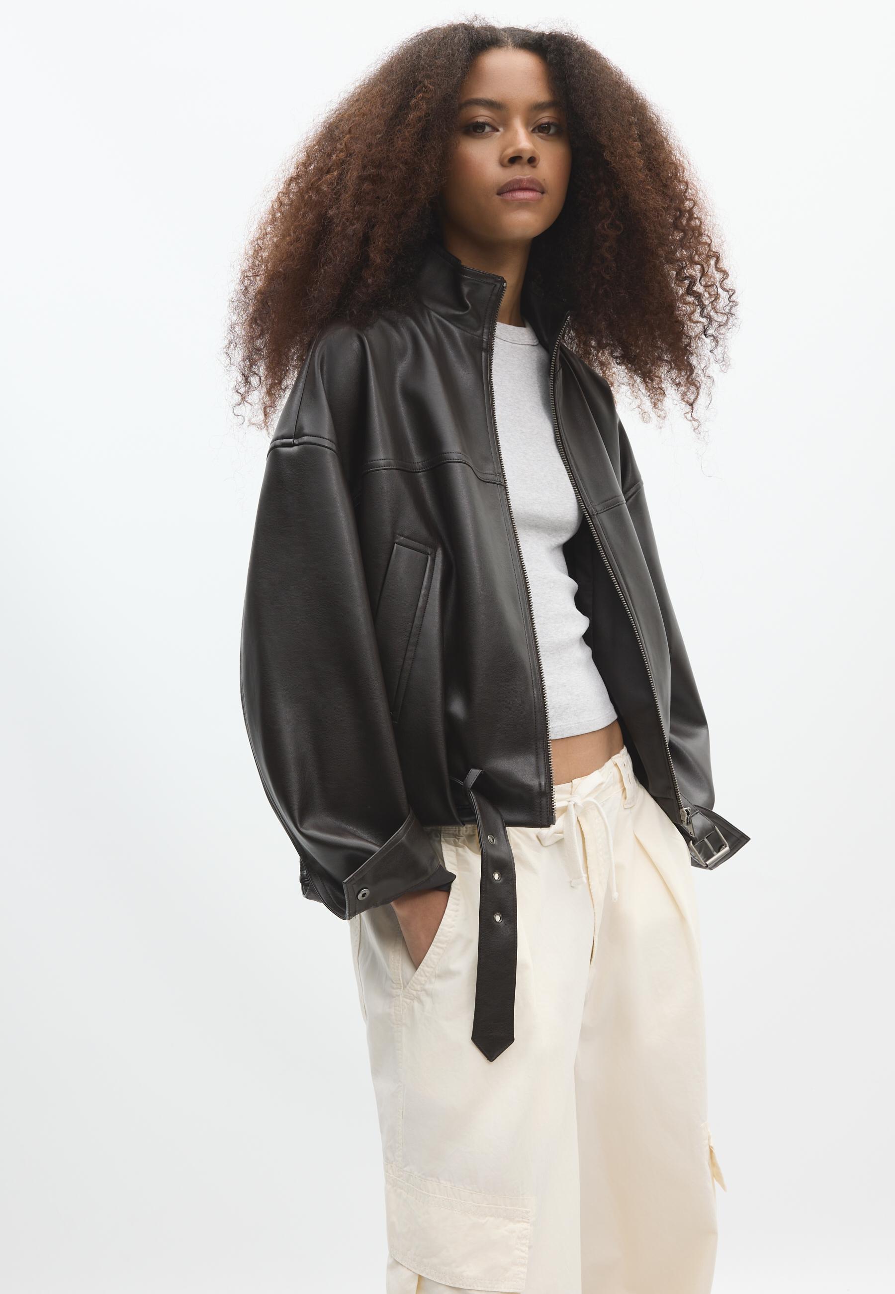 Faux Leather Jackets | Stradivarius Romania