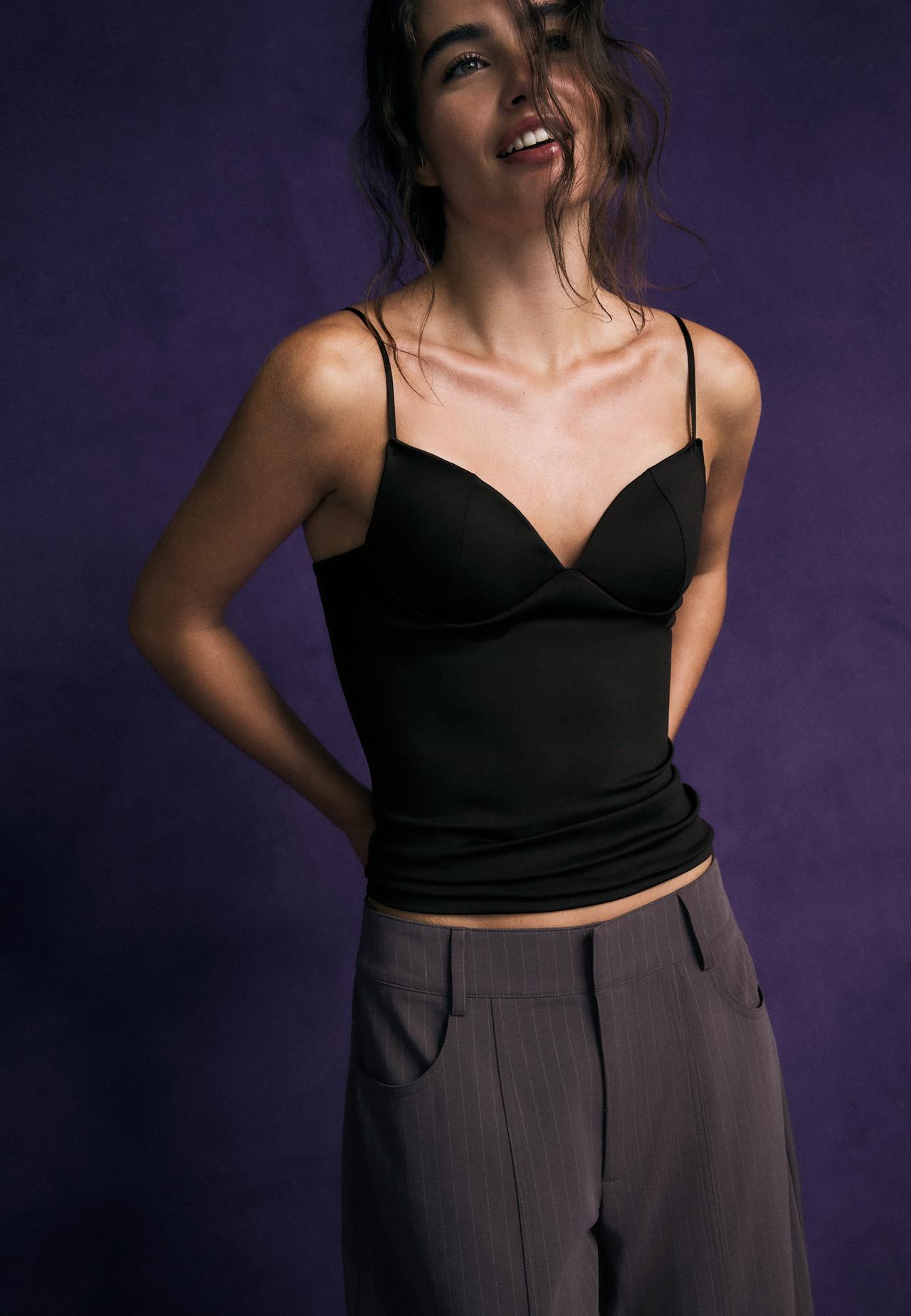 Smart barrel trousers — Purple