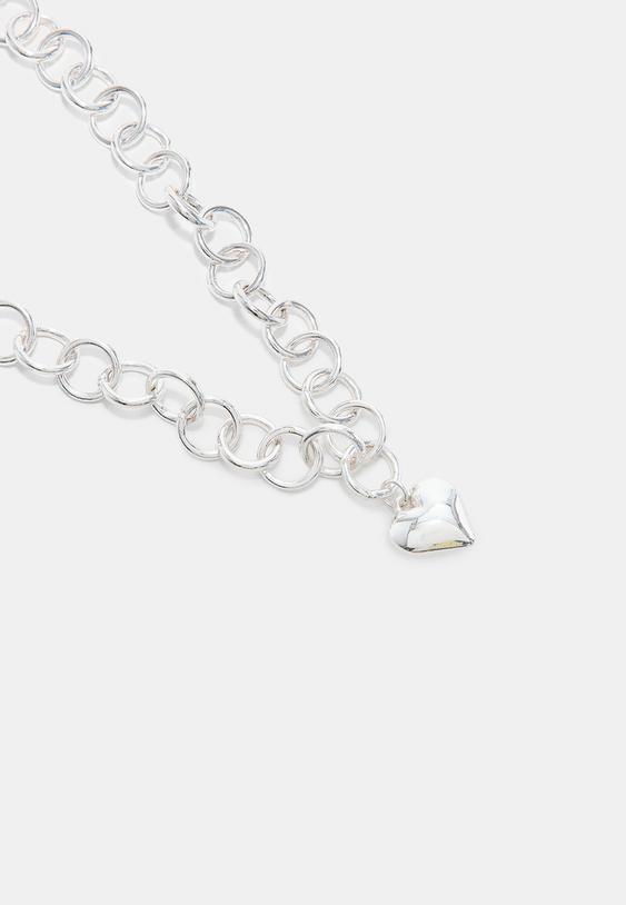 collar cadena corazon
