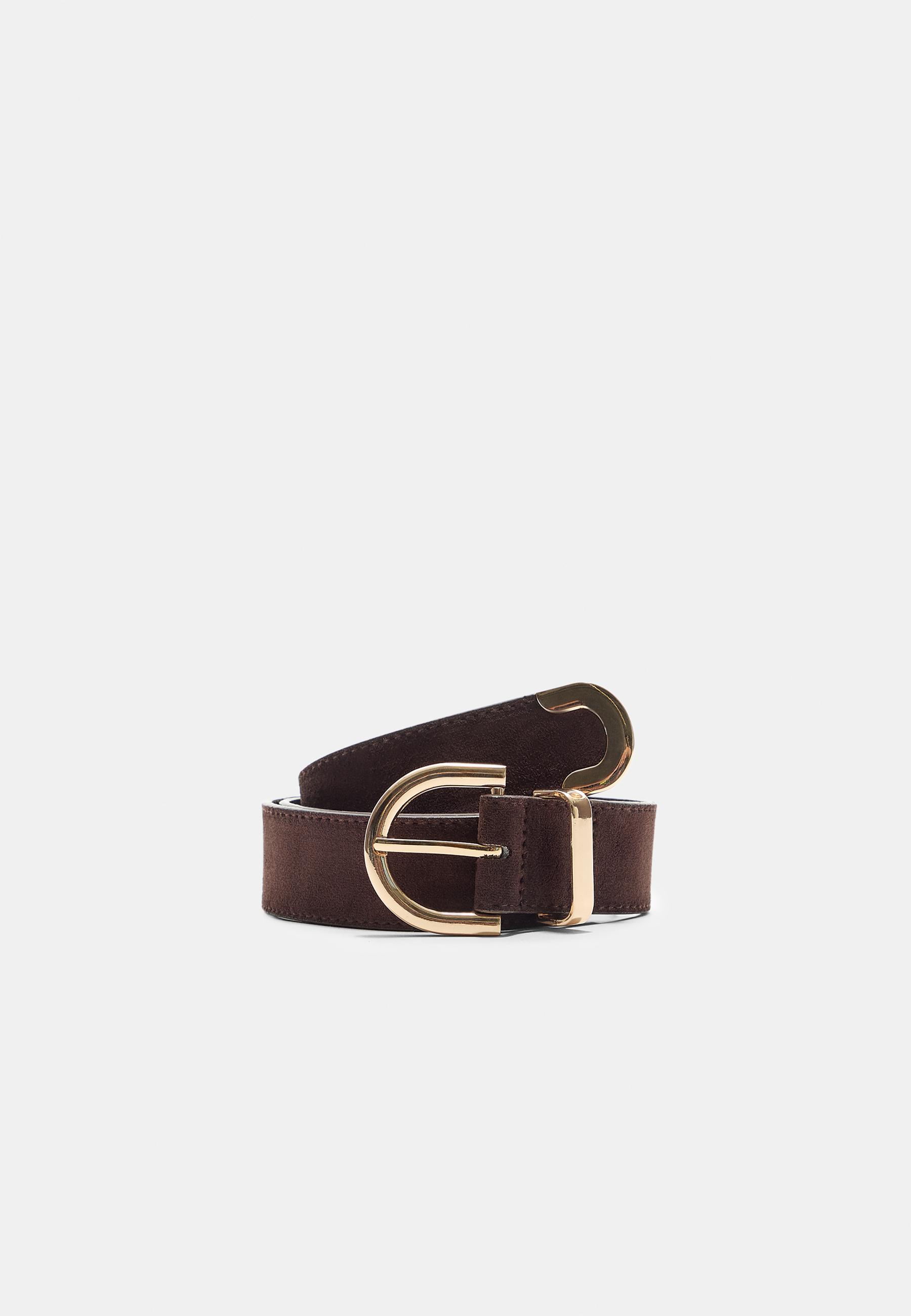 Stradivarius Basic yuvarlak tokalı kemer görsel 7