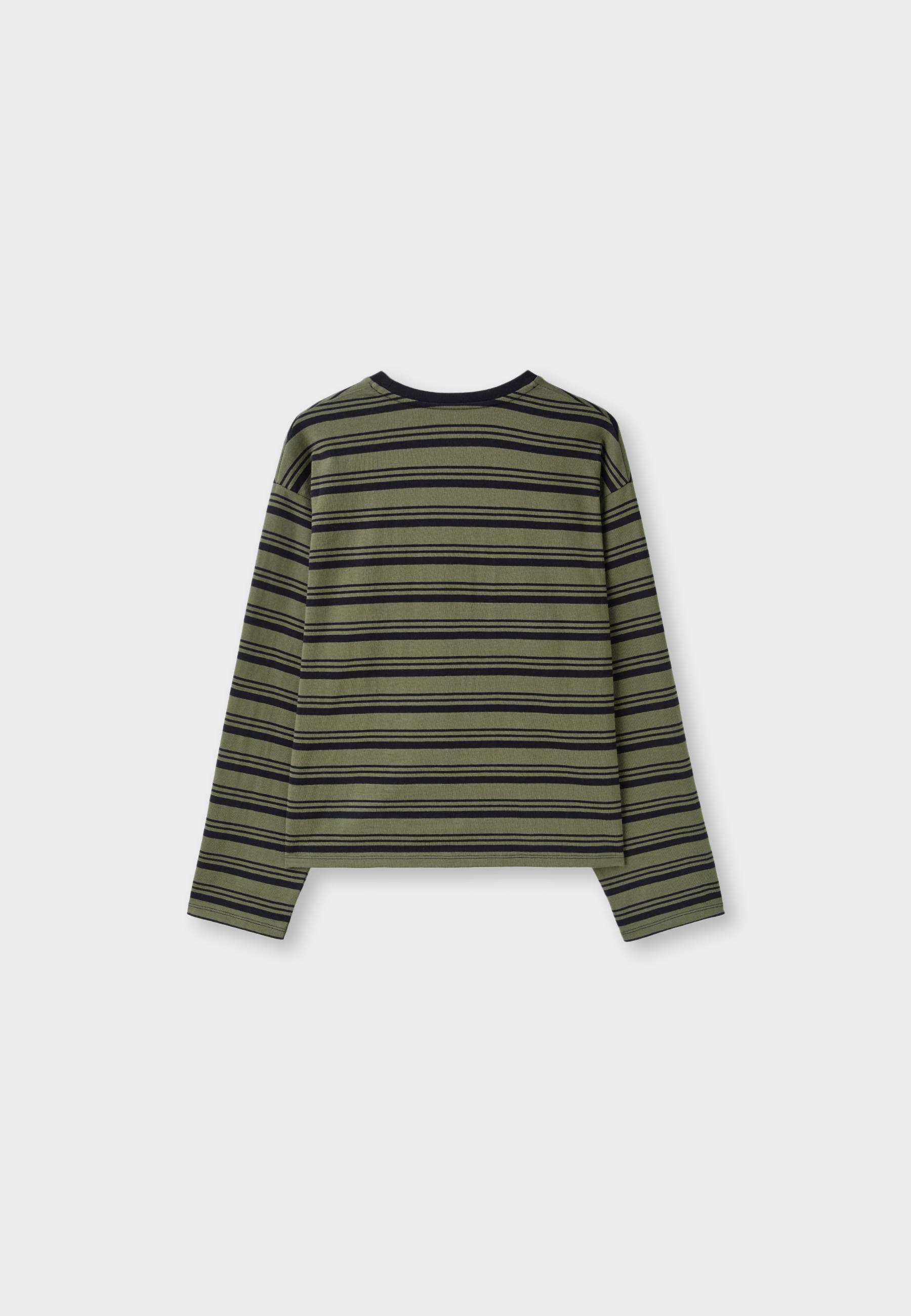 Stradivarius Çizgili uzun kollu t-shirt görsel 2