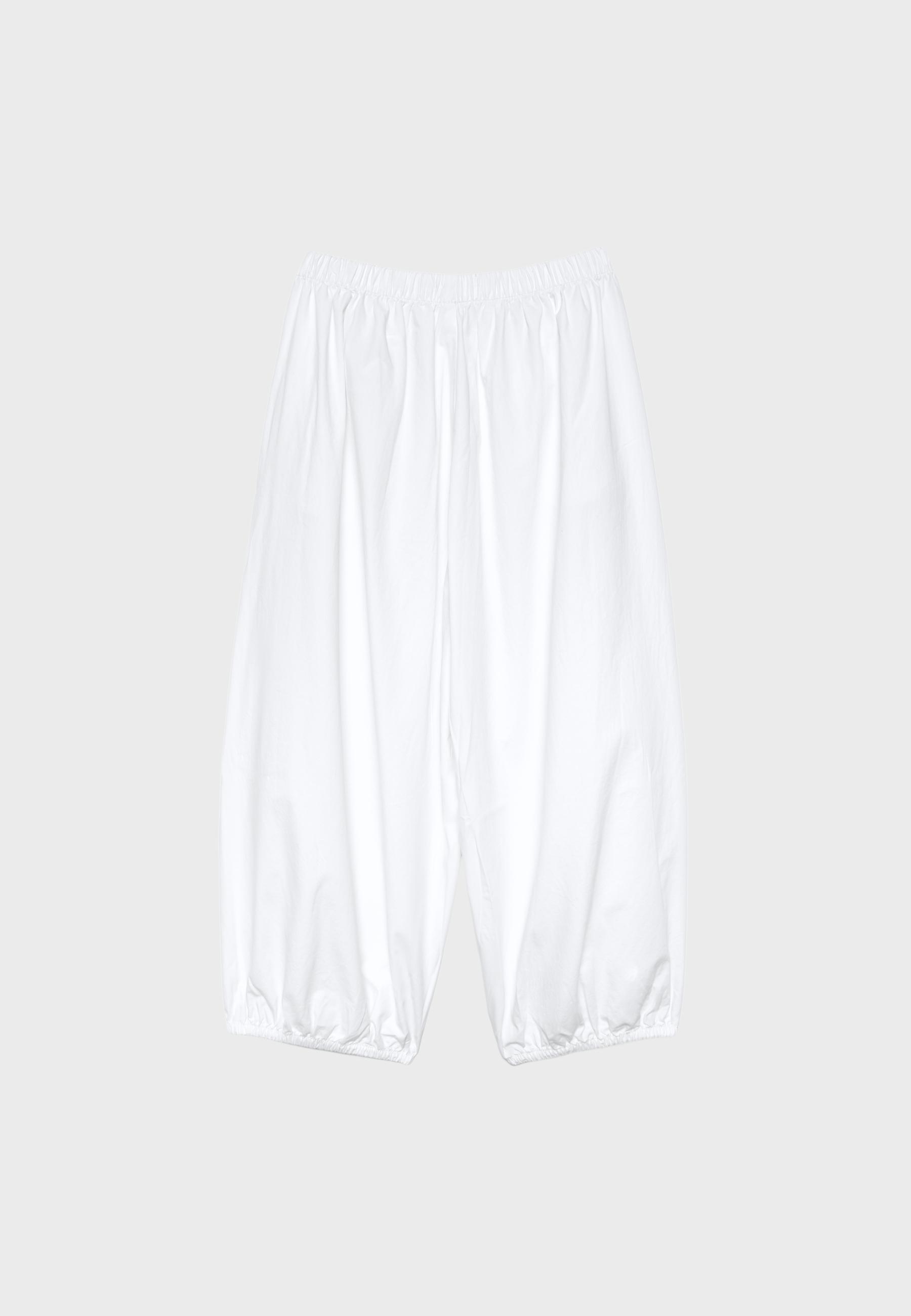 Poplin bloomer trousers — Ecru