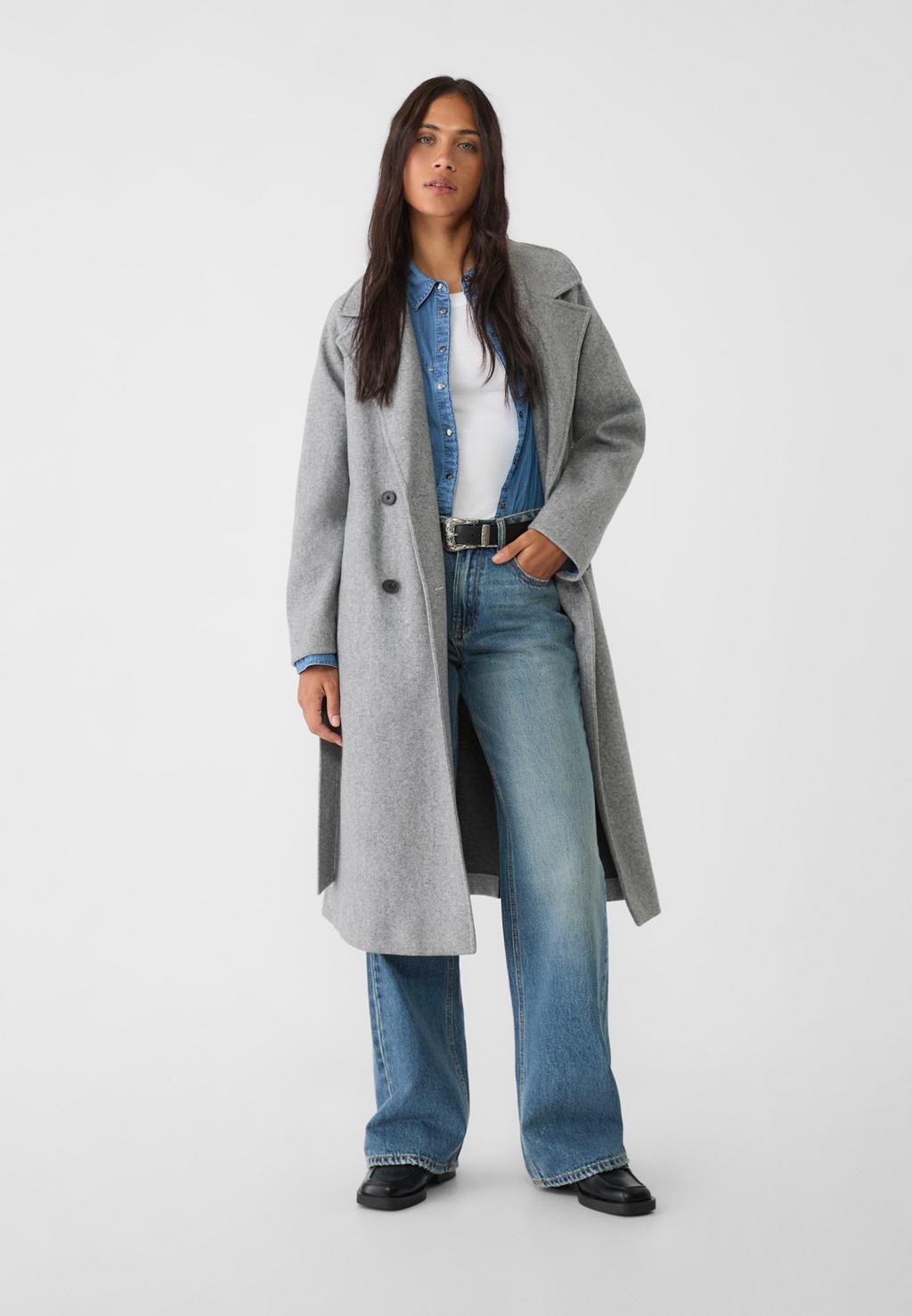 Soft-touch trench coat