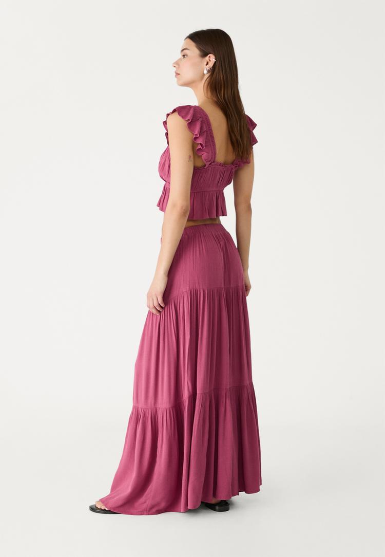 falda midi boho