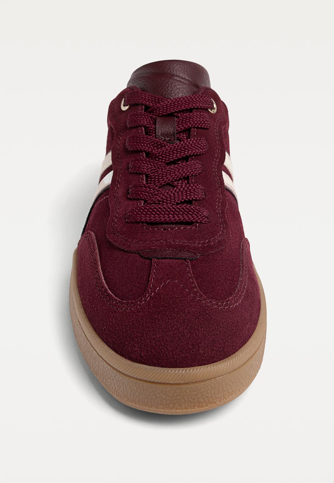 Tunisie Adidas Samba Femme Bordeaux Sneakers En Cuir Mode Femme