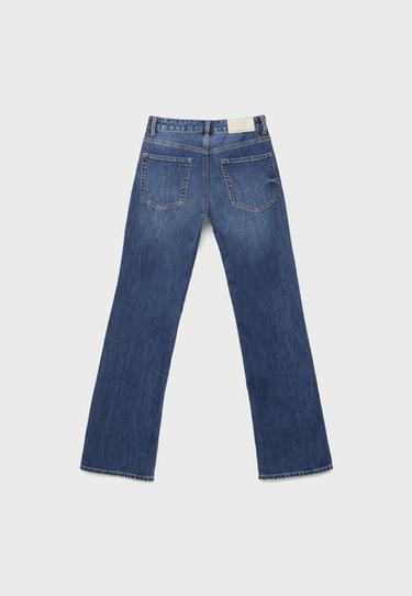 D98 straight-leg vintage effect jeans — MEDIUM BLUE DENIM 9