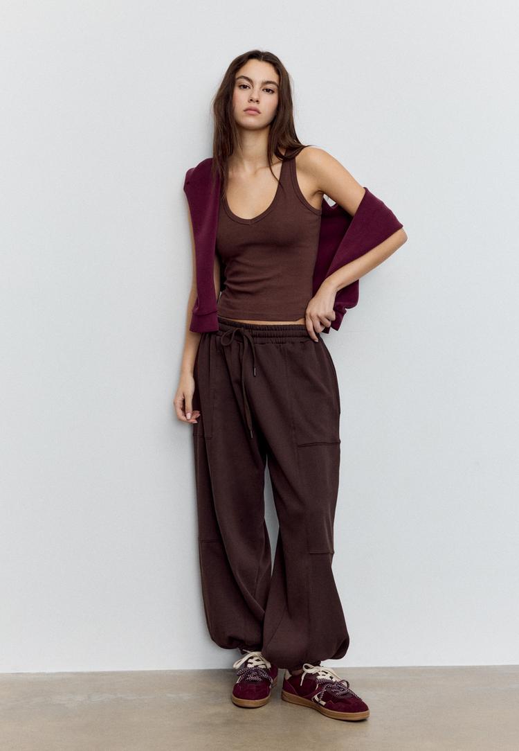 camisola nadadora decote em bico