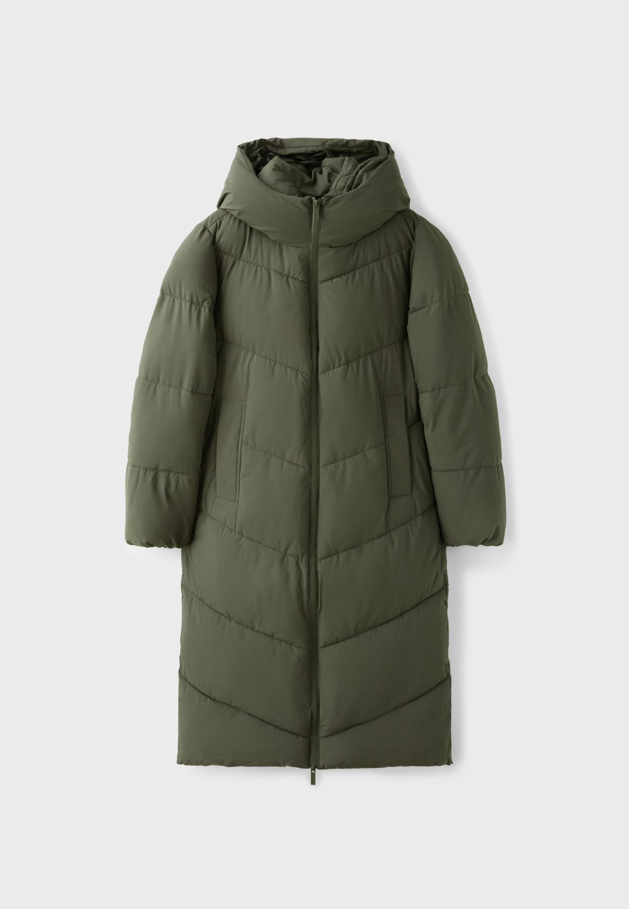 Basic puffer coat — Khaki