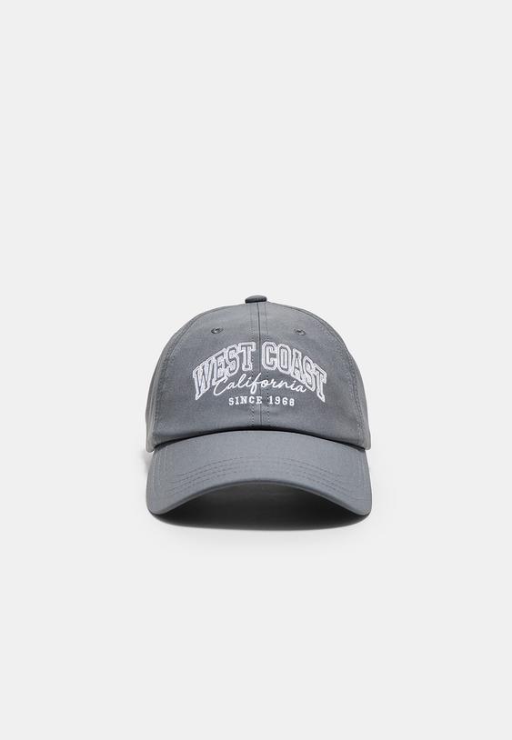 Stradivarius West Coast Sport Cap Dark Grey Os