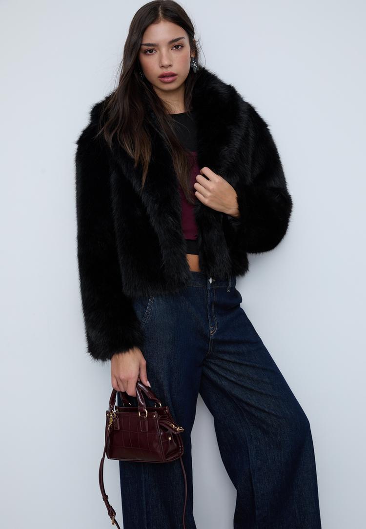 mock croc mini tote bag