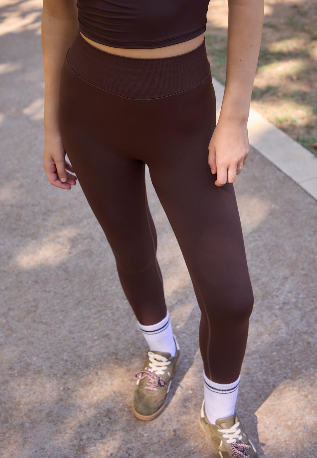 Legging sculptant doux taille haute