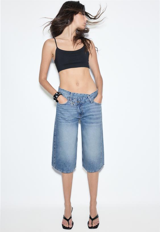 bermudas cintura cruzada