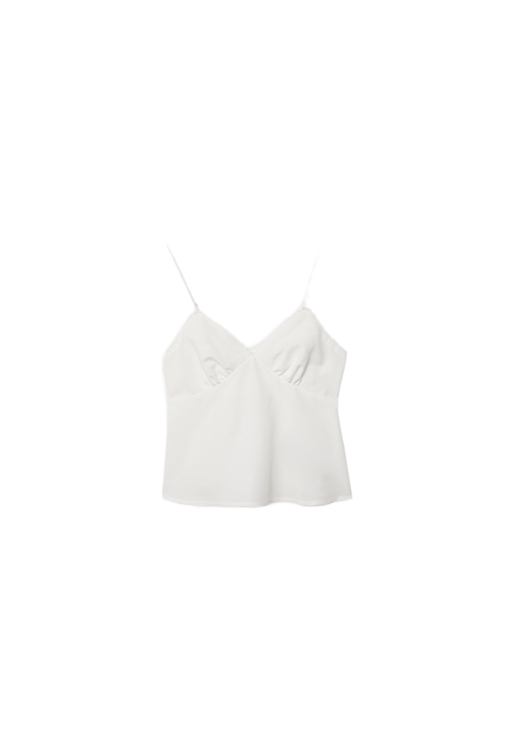 Rustic strappy top — Ecru