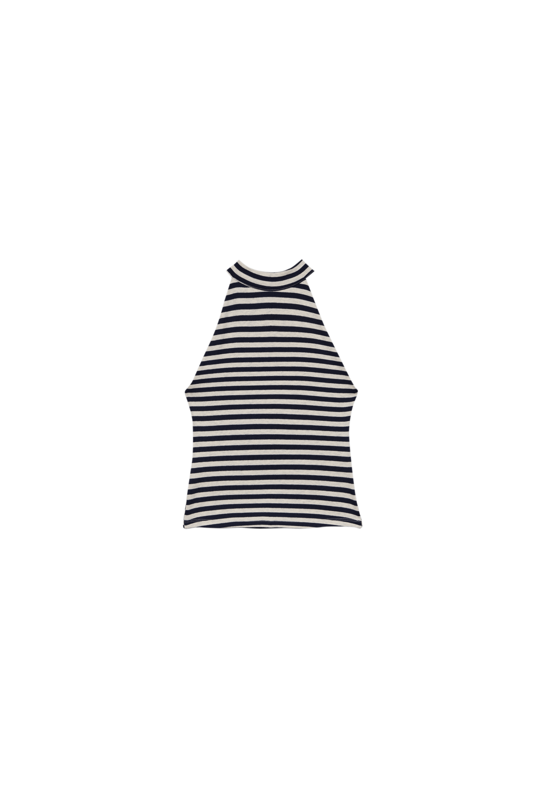 Striped halter top — Dark blue