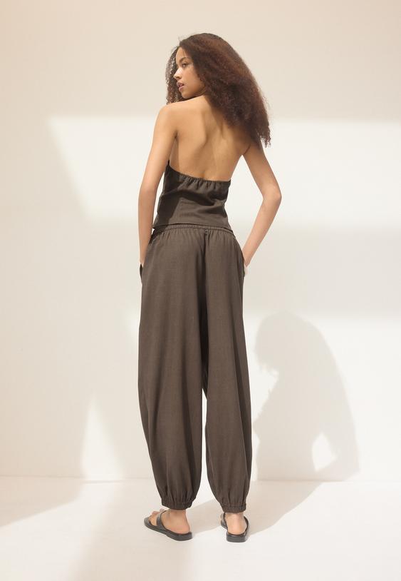 lineneffect sarouel trousers
