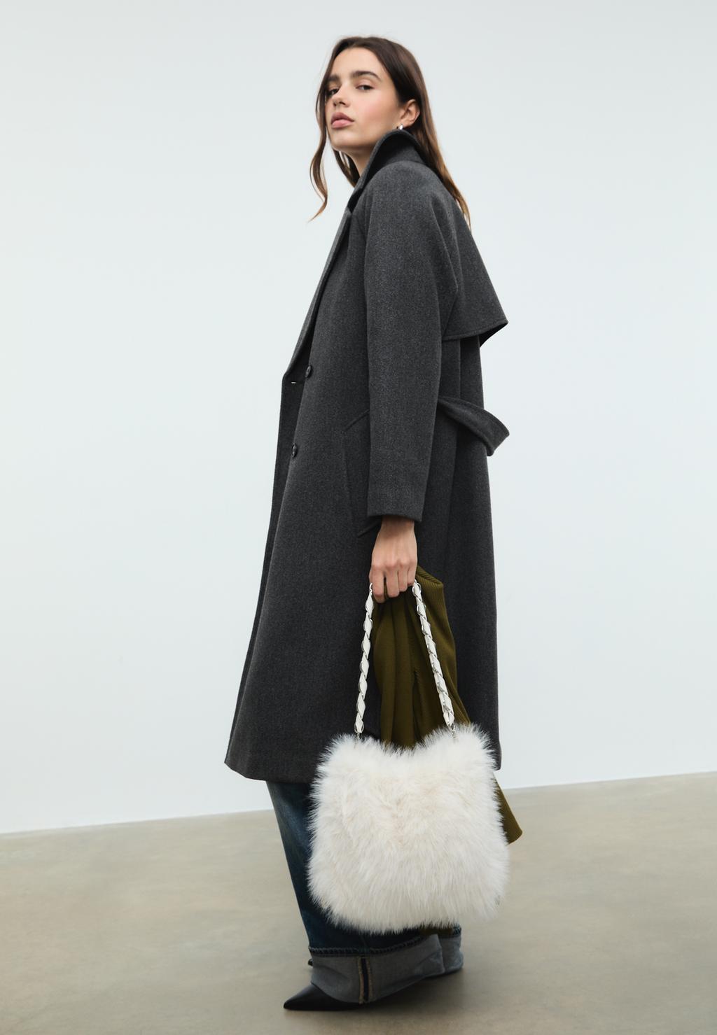 Zachte trenchcoat