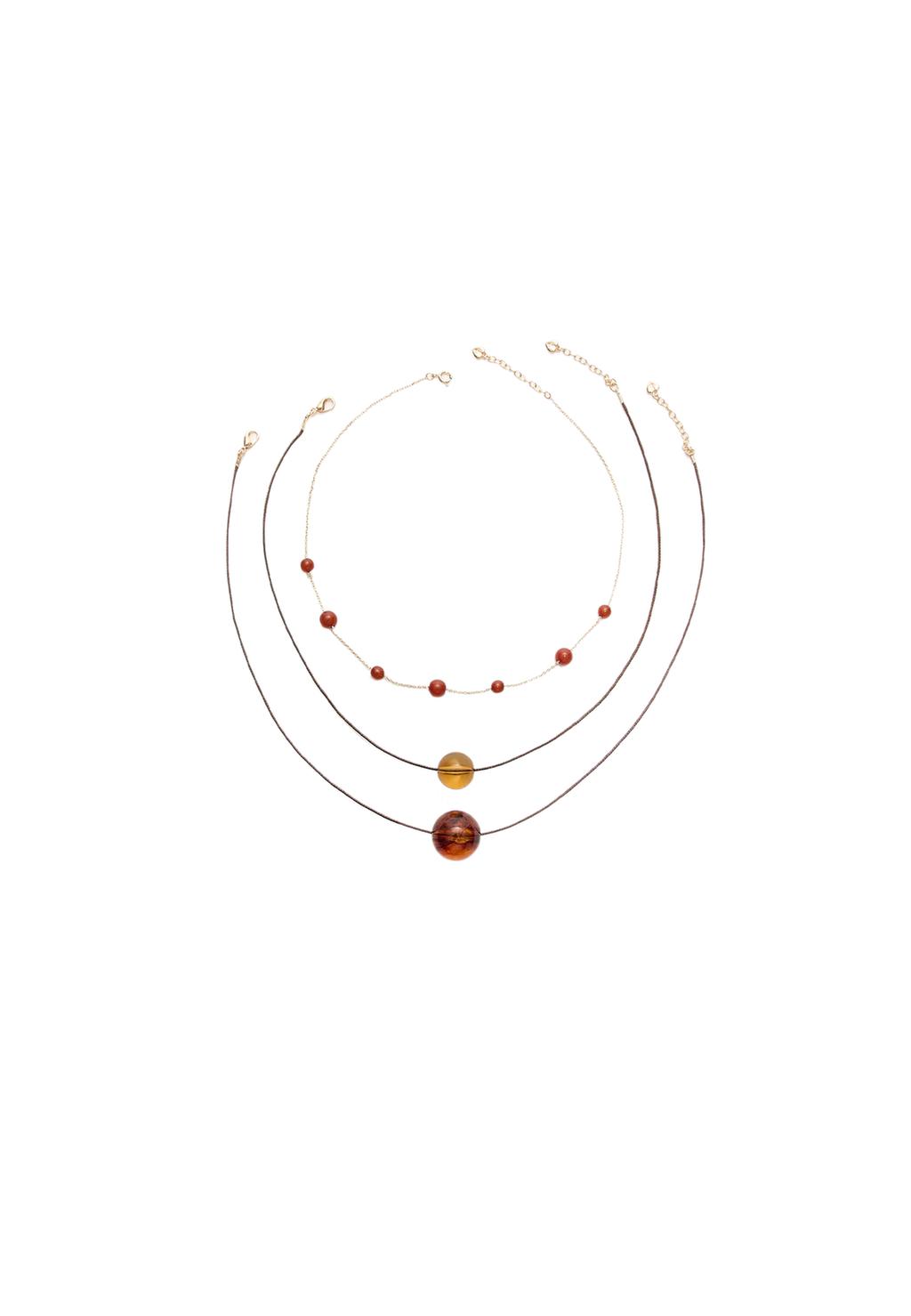 Set 3 collares bolas