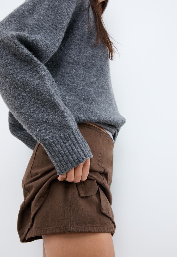 mini skort with slits