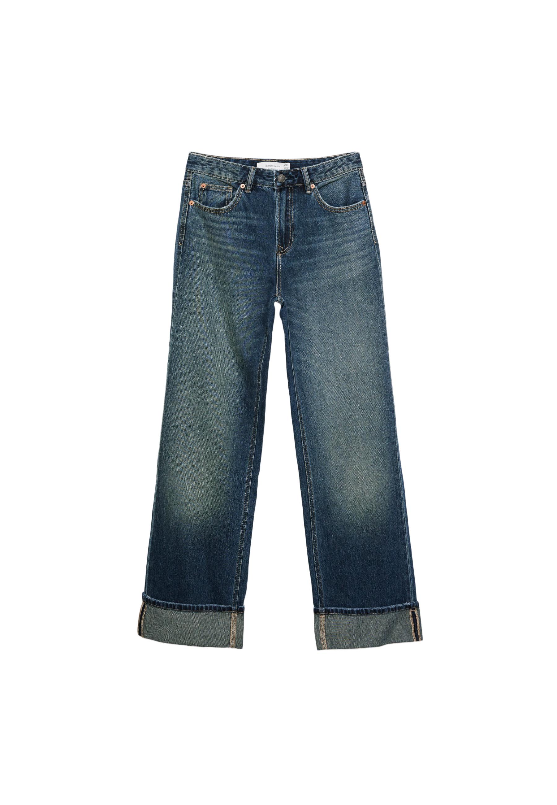 D92 straight fit geniş paça jean - Görsel 9