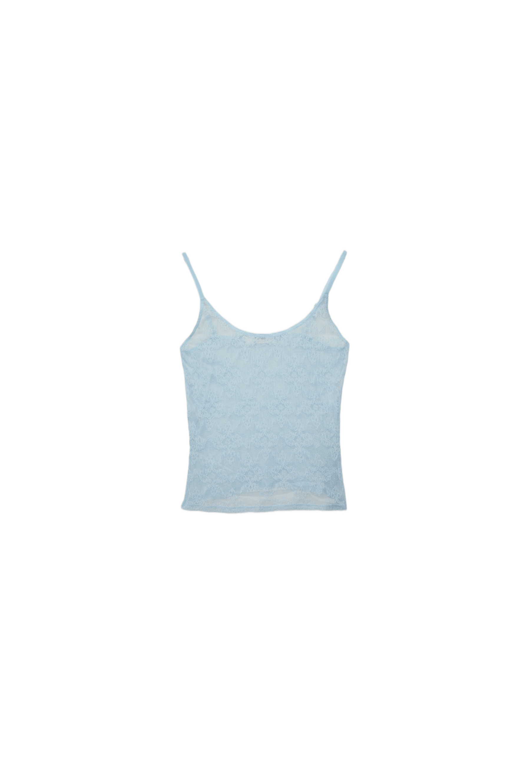 Lace strap top — Sky blue