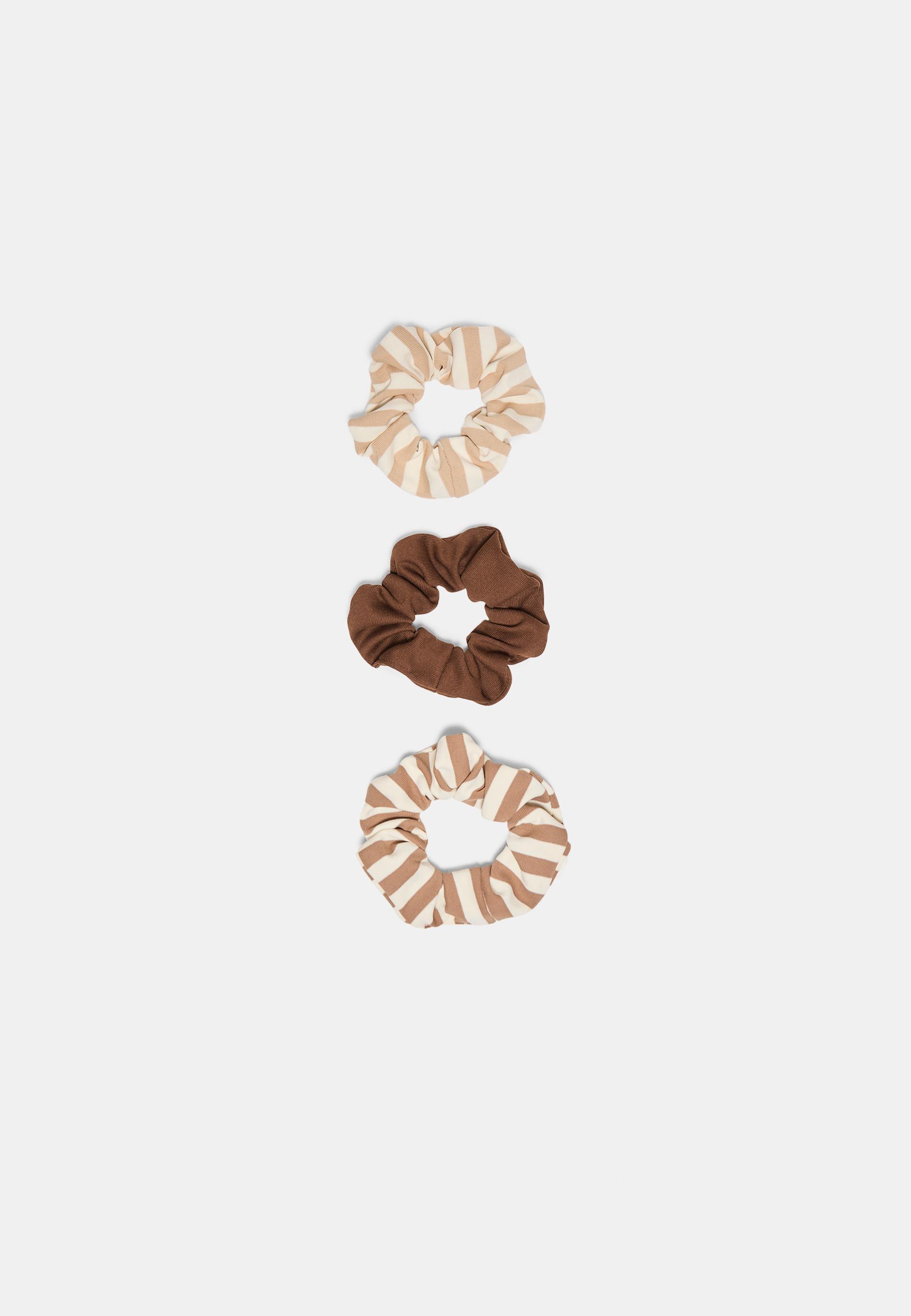 Set of 3 striped scrunchies - Women