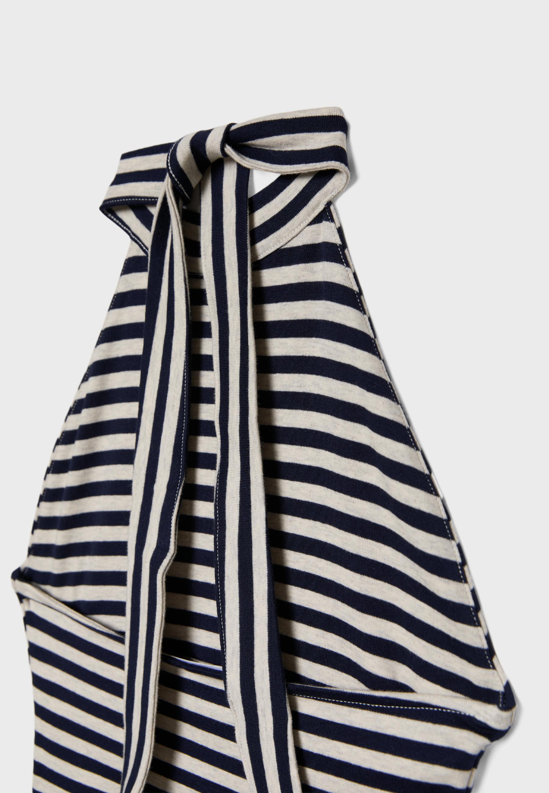 Striped halter top — Dark blue