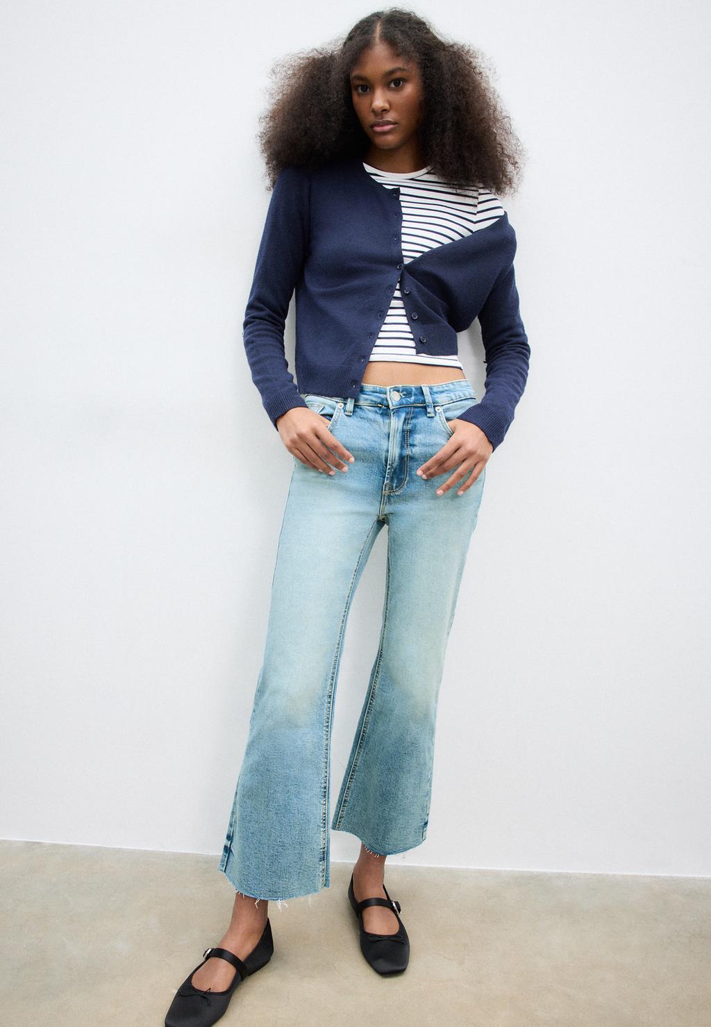 D78 Skraćene flare traperice