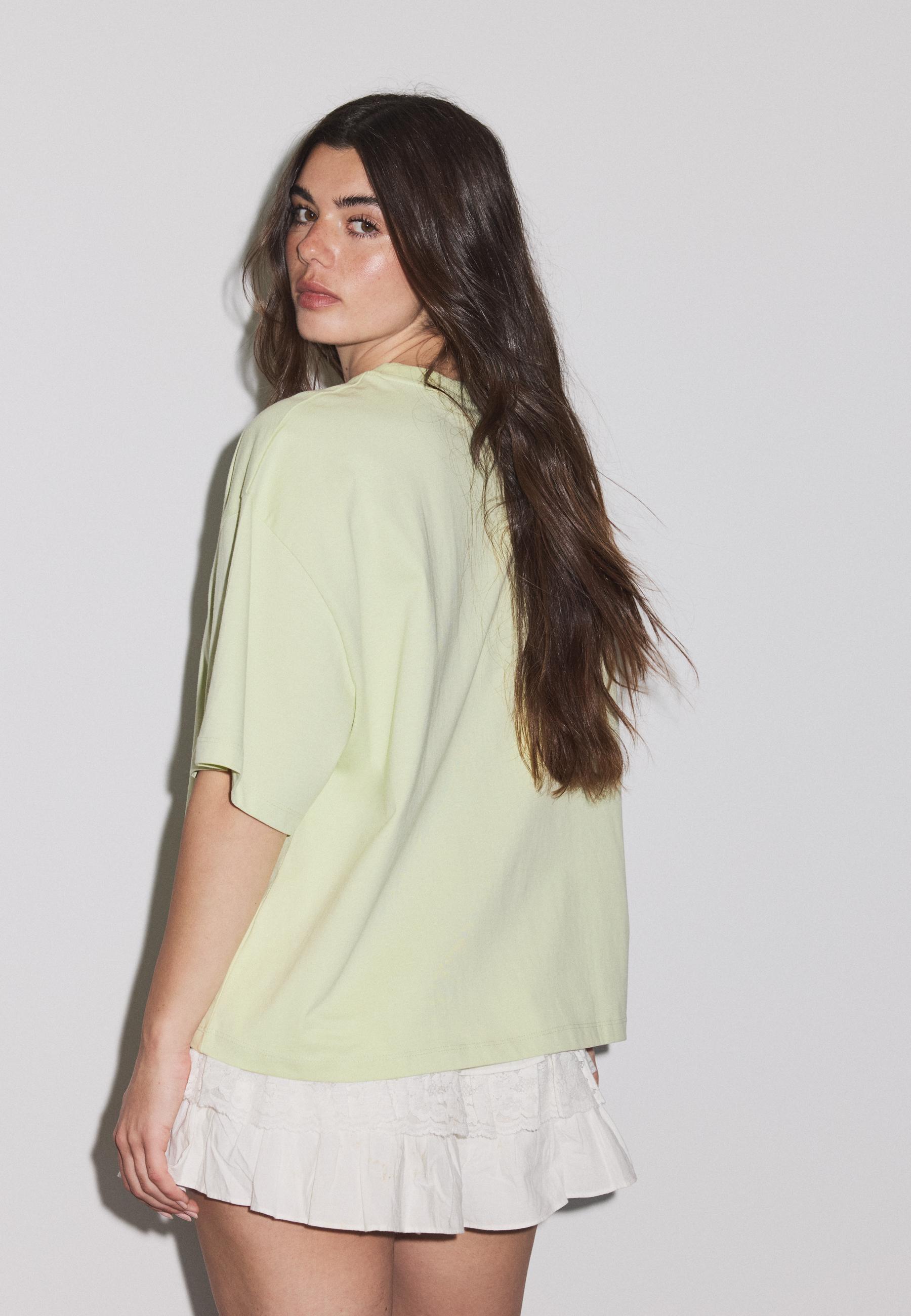 Boxy short sleeve T-shirt — Green