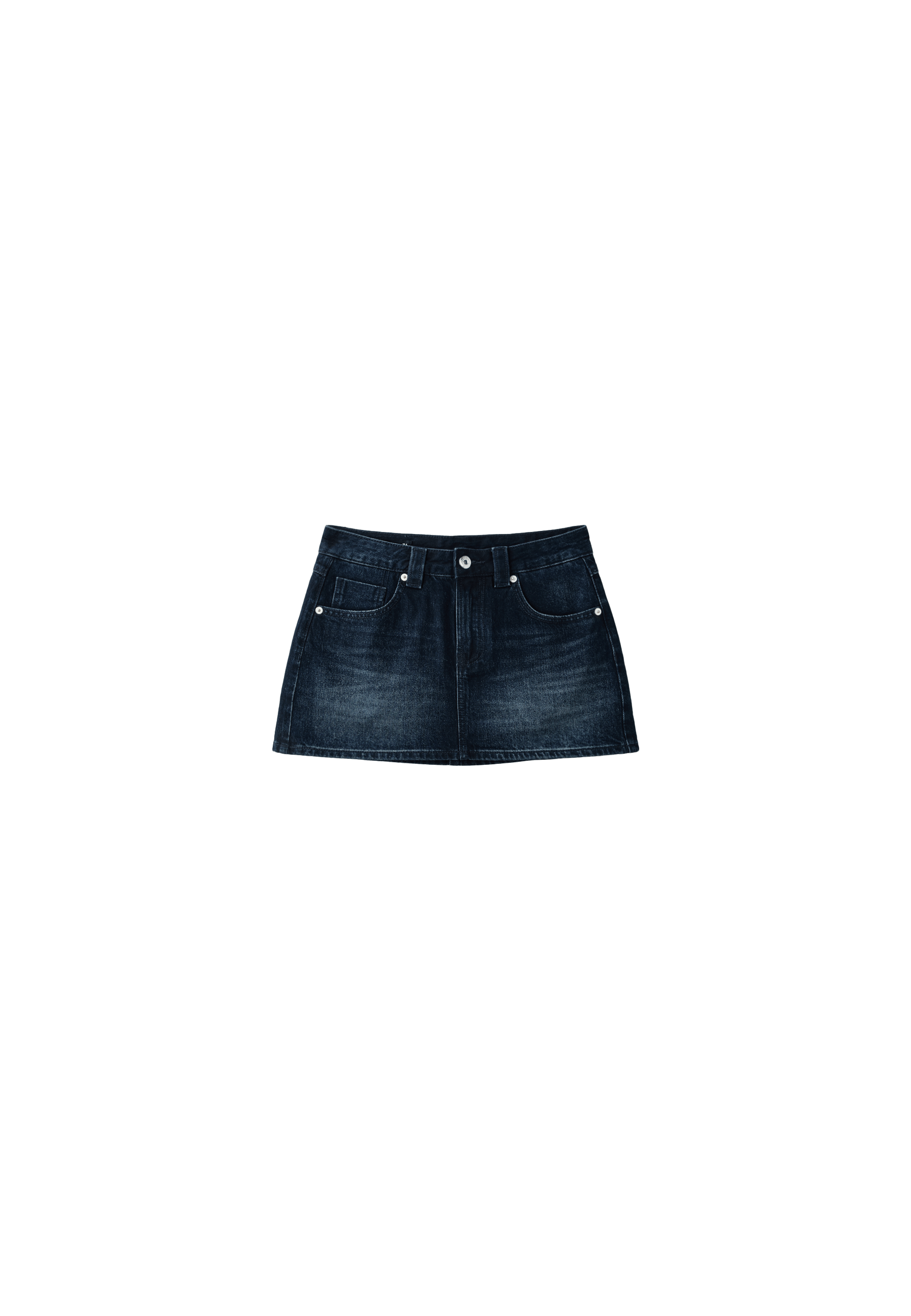 D62 denim skort — LIGHT GREY DENIM WASH