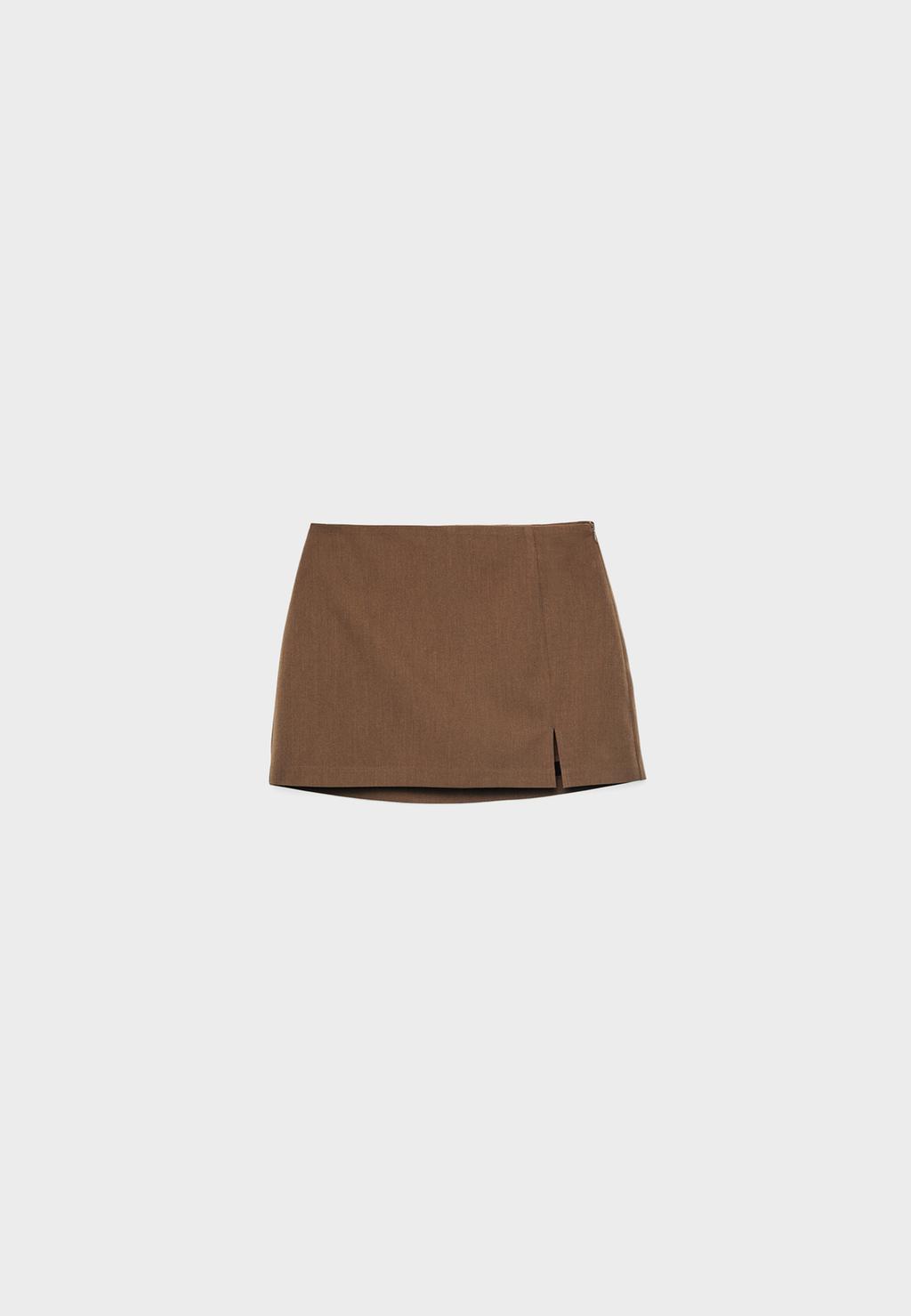 Short-jupe fente latérale