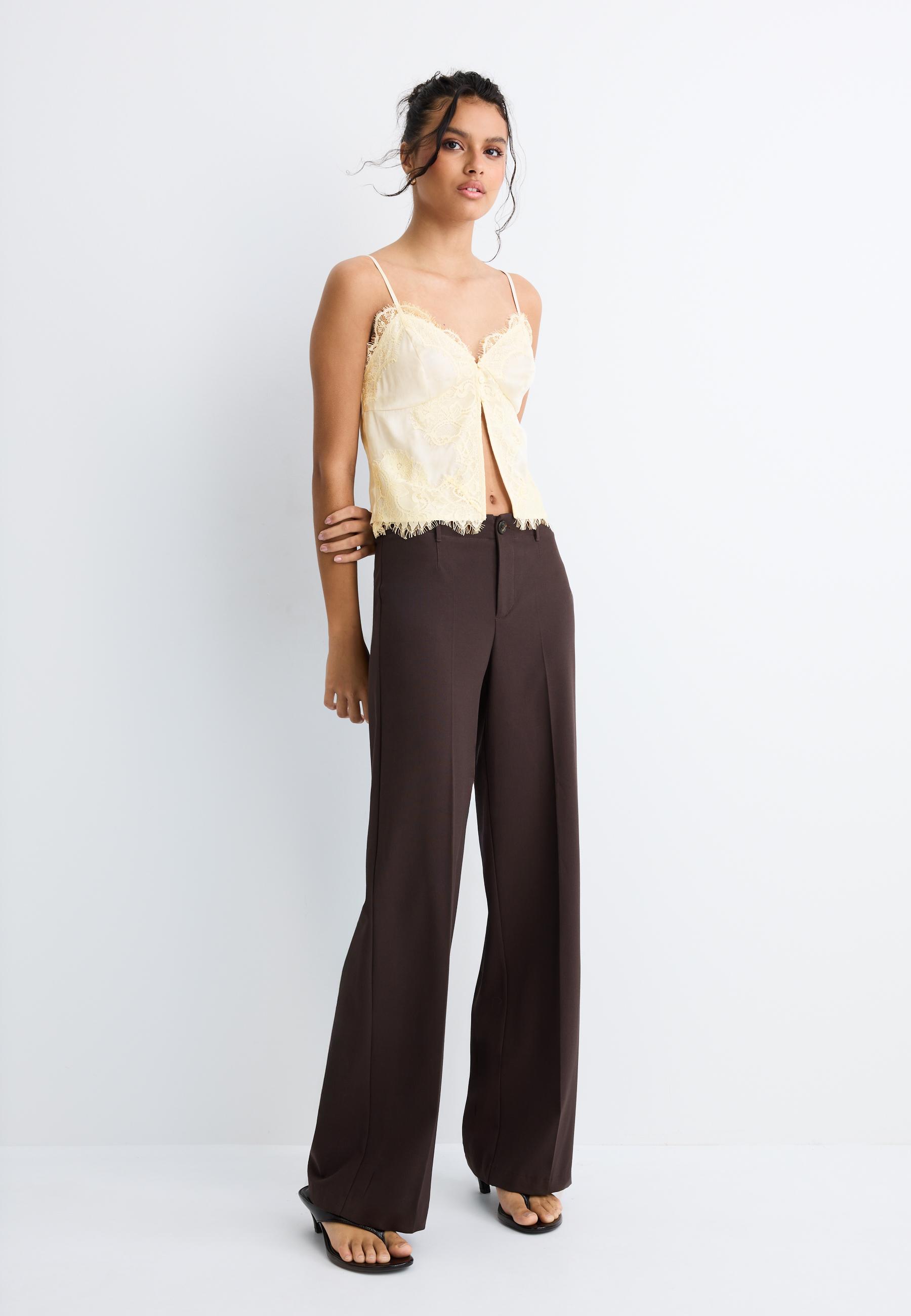 Stradivarius Geniş paça pantolon
