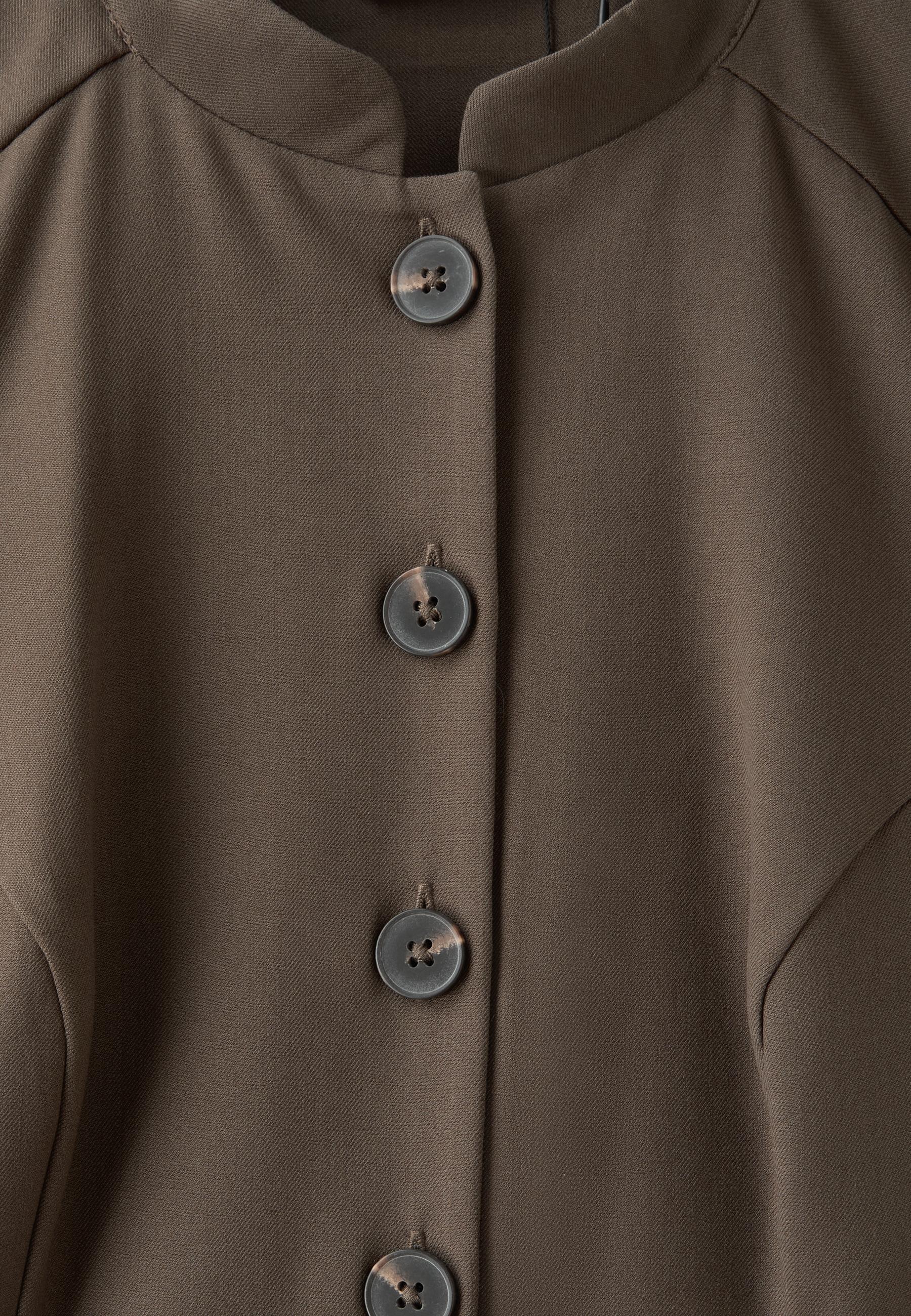 Fitted short sleeve shirt — Brown