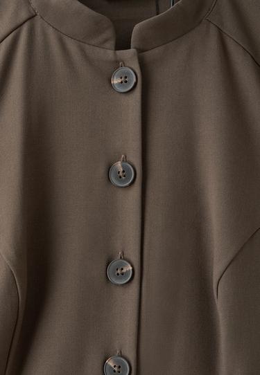 Fitted short sleeve shirt — Brown 9