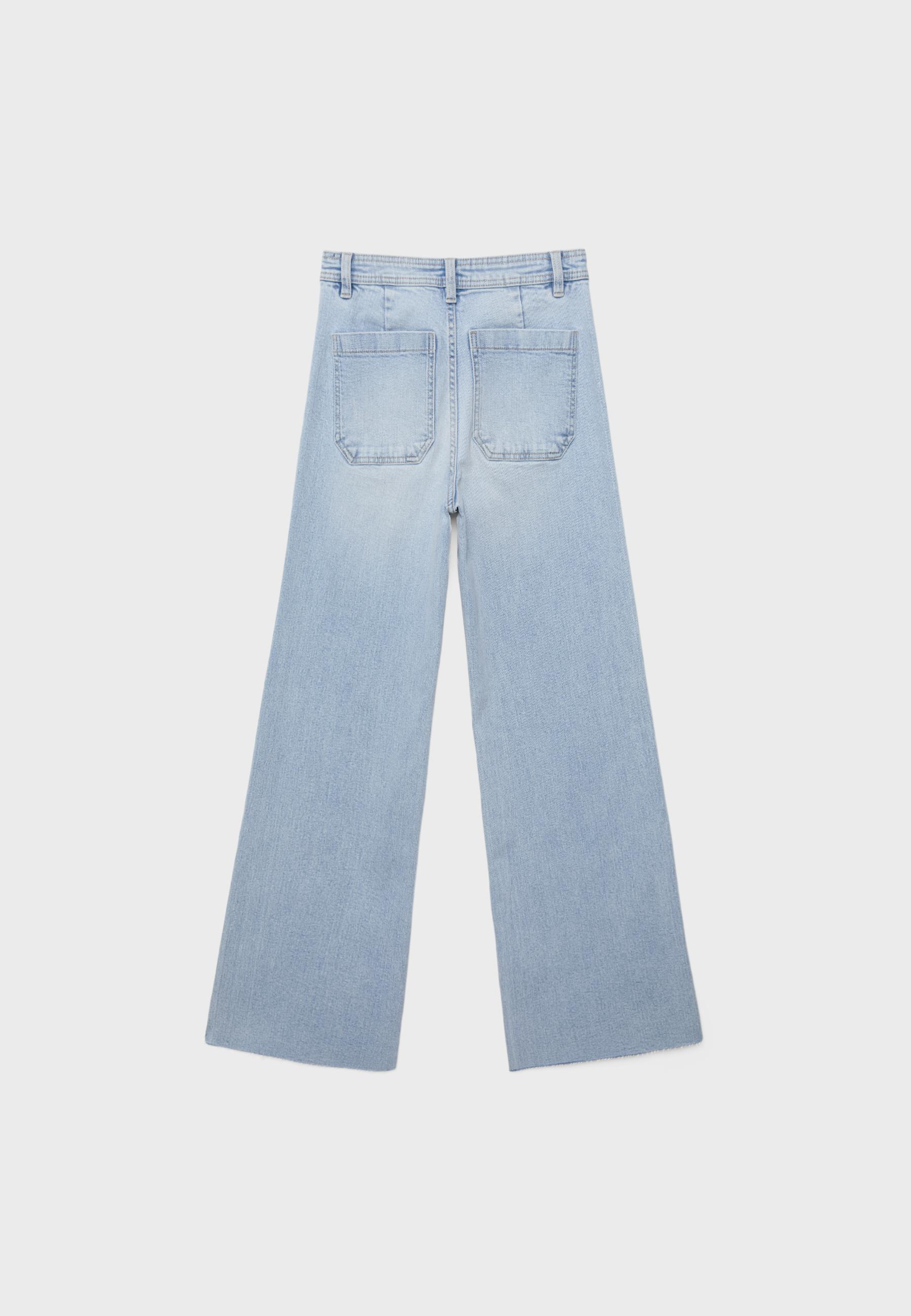 Cepli straight fit jean - Görsel 7