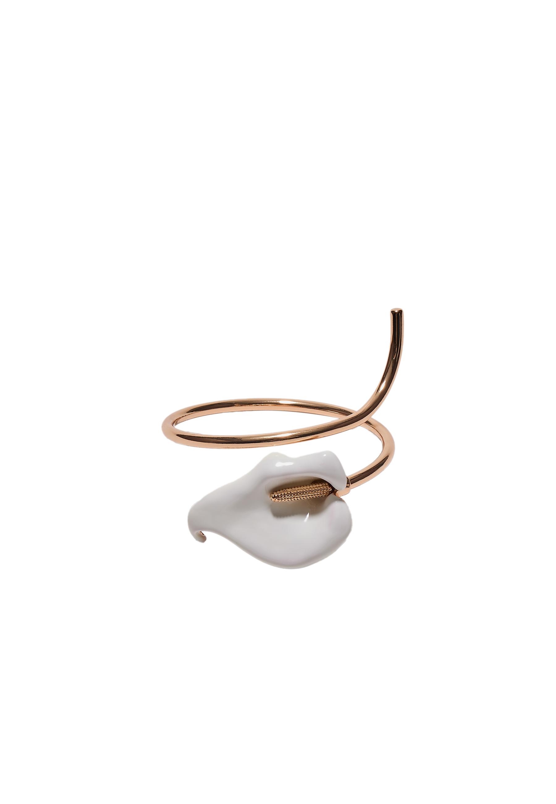 Calla lily bracelet — Ecru