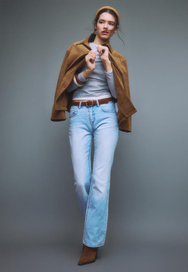 Stradivarius D68 Jeans Bootcut Fit Bälte 38