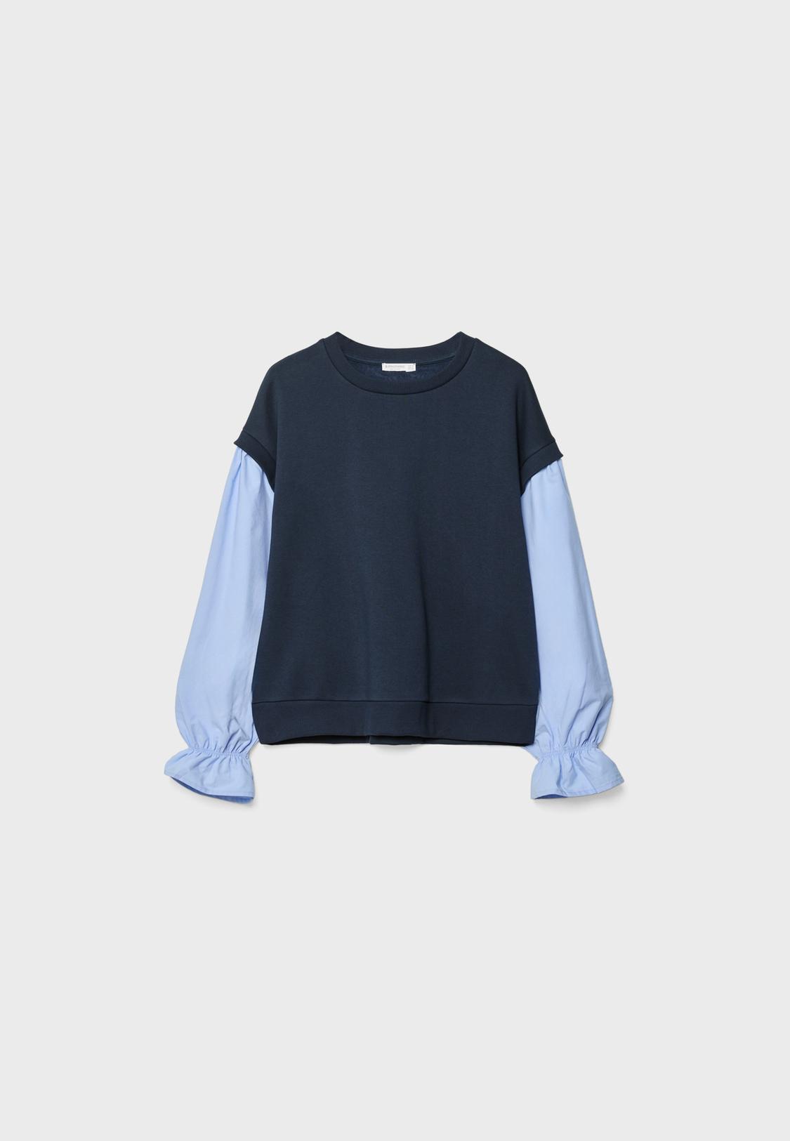 Pull à Col Montant Et Manches Bouffantes à Détail Noué