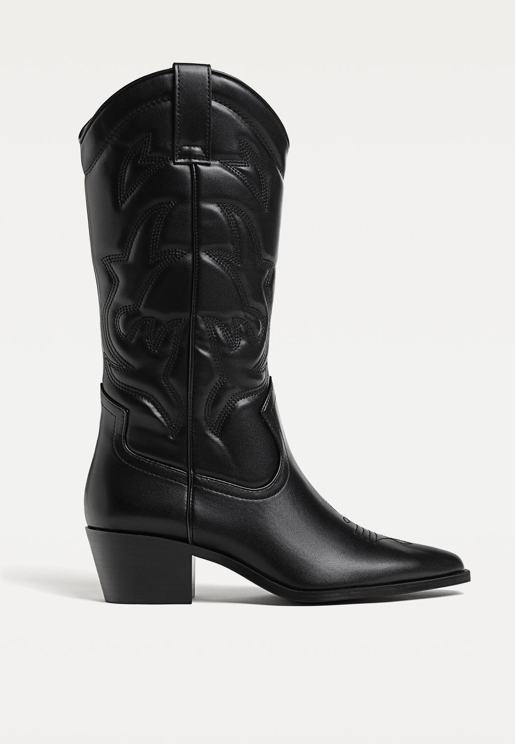 Cizme cowboy cu toc