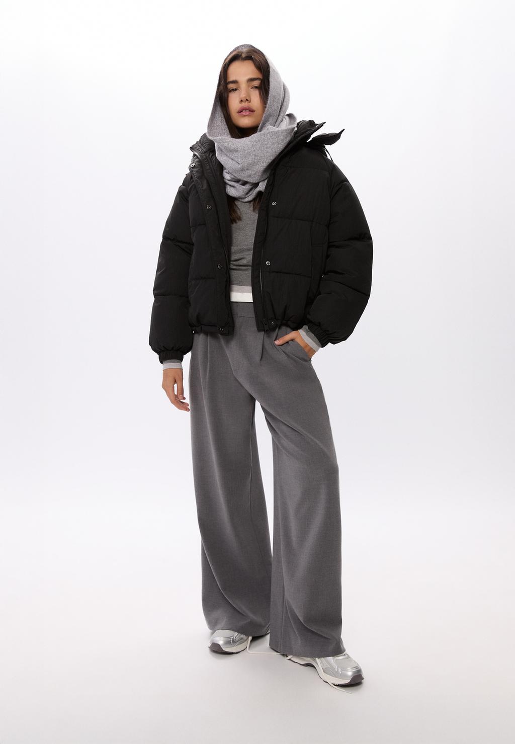 Gesteppte Jacke mit Kapuze